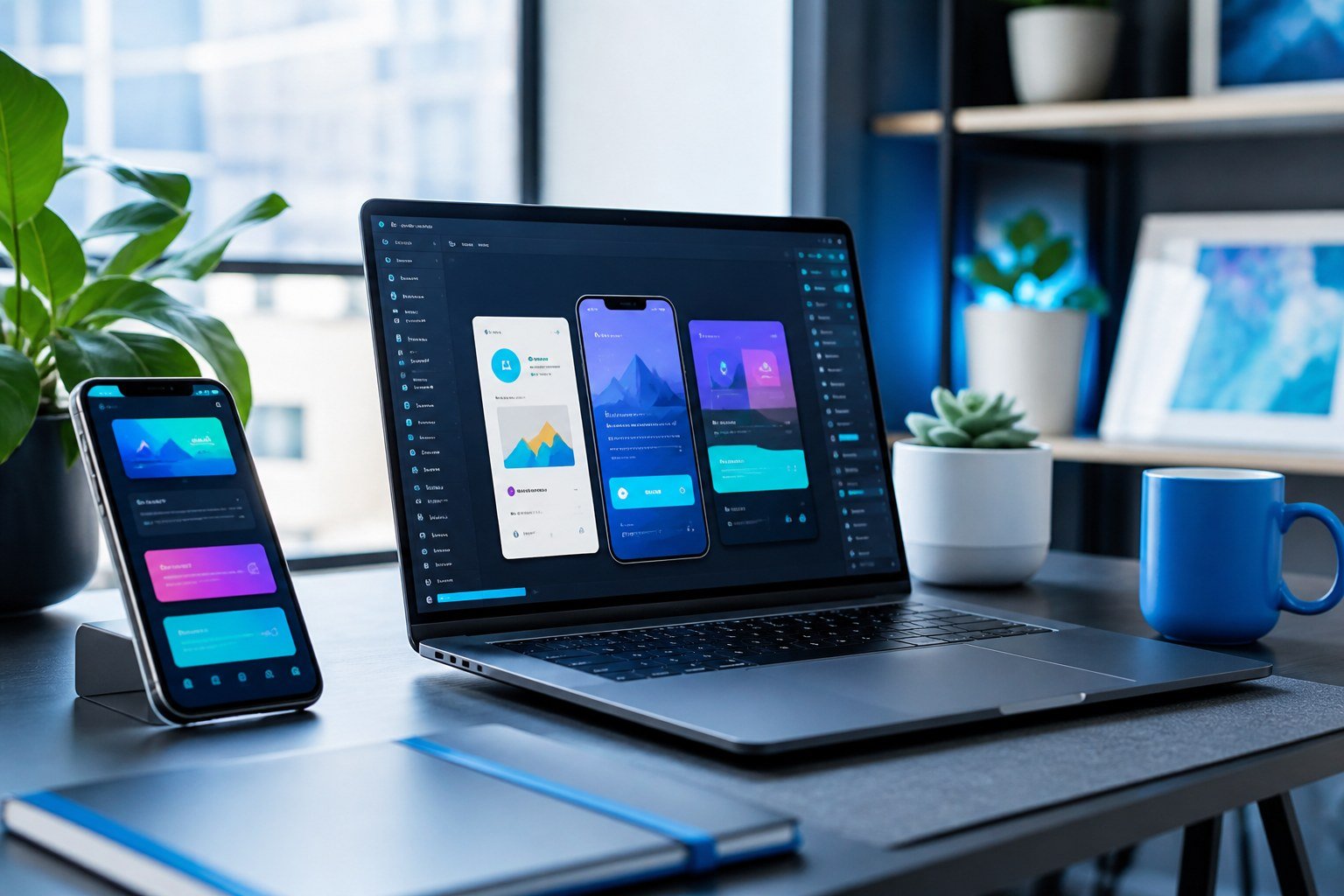 Aplikacja mobilna i laptop — Flutter